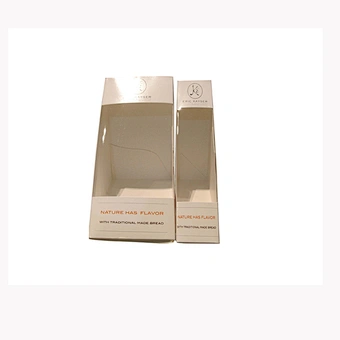 White Eco-friendly Custom Sandwich Box with PET Window Different Sizes